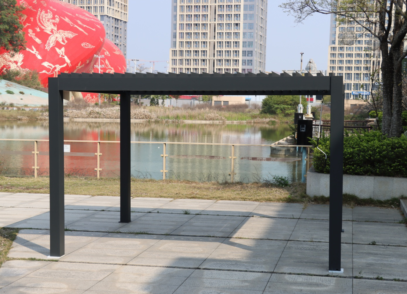 SolShade Aluminum Louvered Pergola Kit