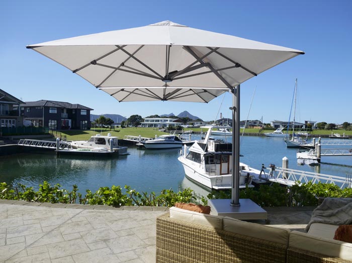 funny patio umbrella shadow ShadowSpec Unity Cantilever Umbrella w/ Square Canopy