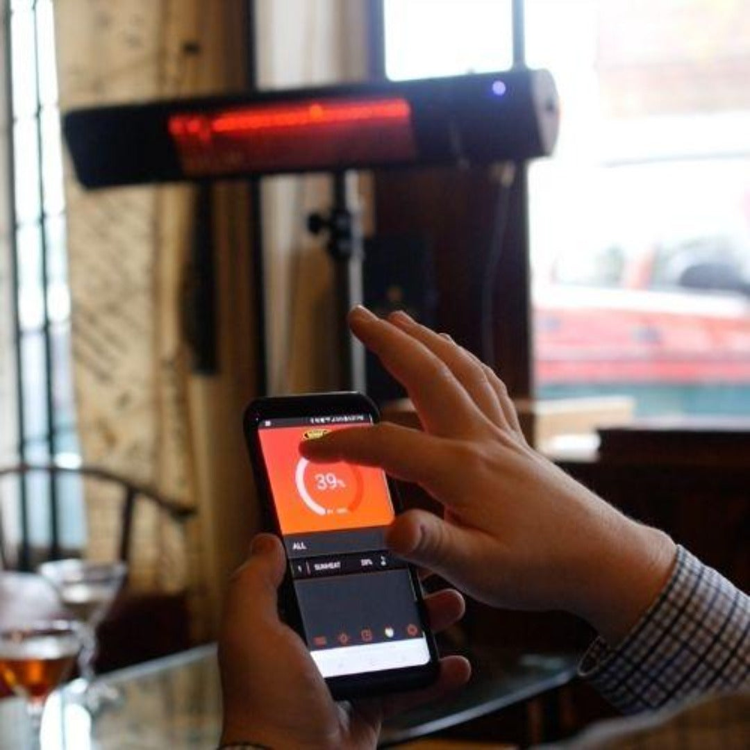 Original SUNHEAT and Beat Electric Wall or Tripod Mounted Patio Heater with Remote