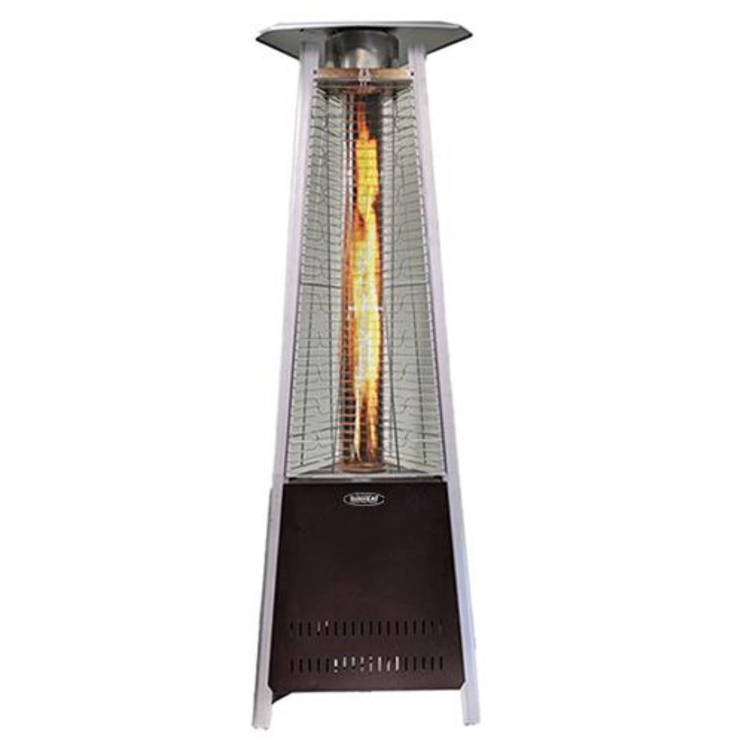 NEW! 6’ 2” Original SUNHEAT 3/4 Triangle Patio Heater - Golden Hammered